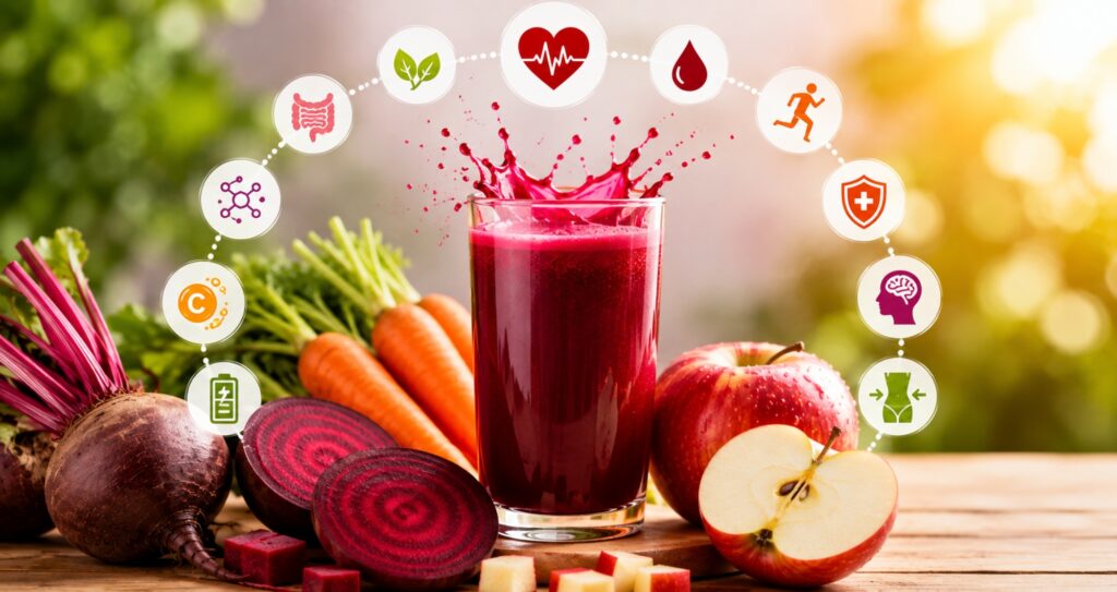 Beetroot Carrot and Apple Juice
