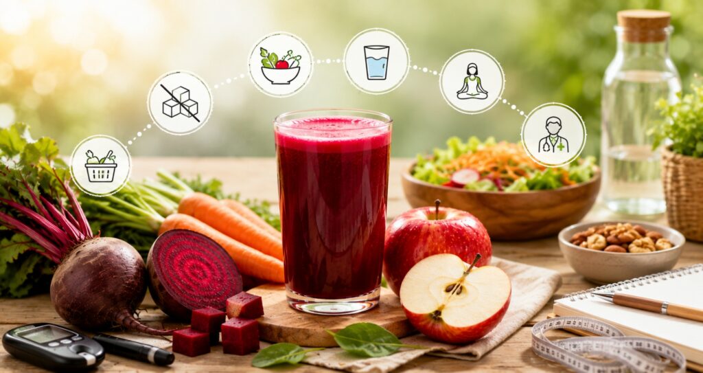 Beetroot Carrot and Apple Juice